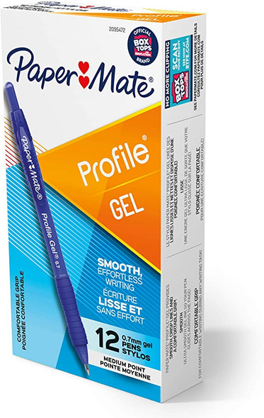 PROFILE GEL 0.7MM 12CD BLUE