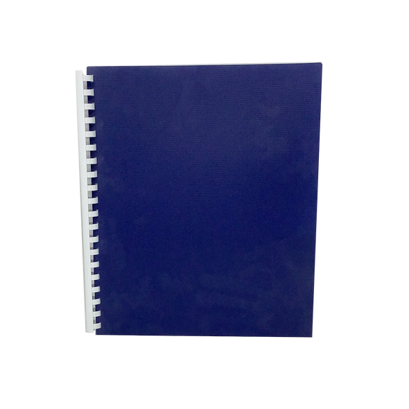 FOLDER W/ESPIRAL AND POCKETS BLUE