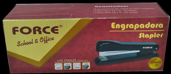 FORCE METAL STAPLER BLACK