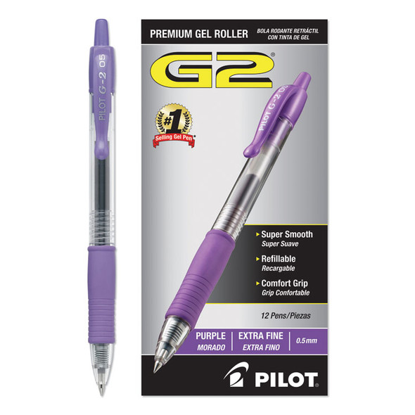 G2 GEL PEN EXTRA FINE .5 PURPLE CJ.12