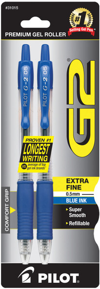 G2 GEL PEN .5 EXTRA FINE BLUE PQ.2