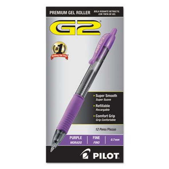 G2 GEL PEN FINE .7 PURPLE CJ.12