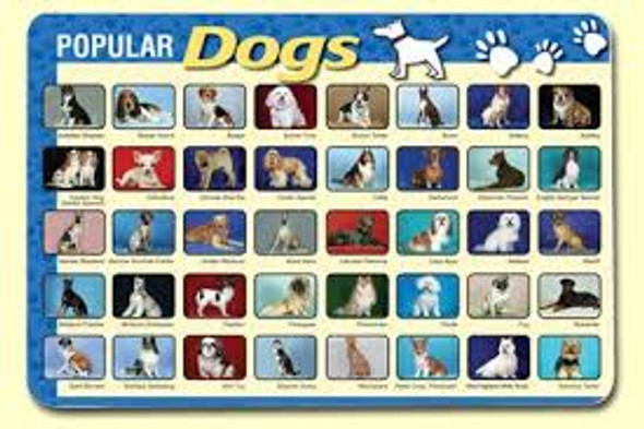 DOGS PLACEMAT 17.5''X12''