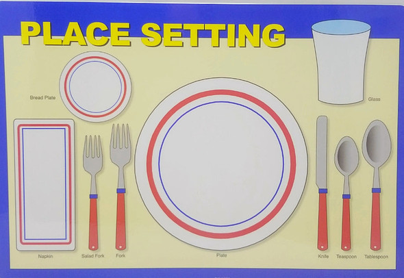 PLACE SETTING PLACEMAT 17.5''X12''