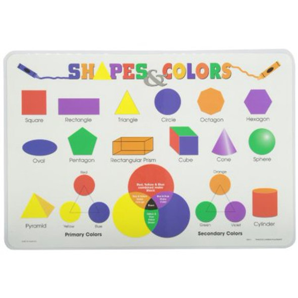 SHAPES AND COLORS PLACEMAT