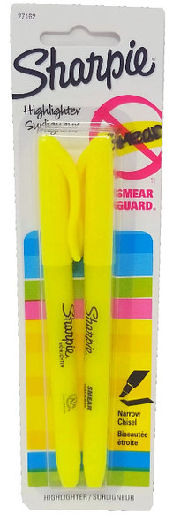 SHARPIE ACCENT HIGHLITER YELLOW PQT.2