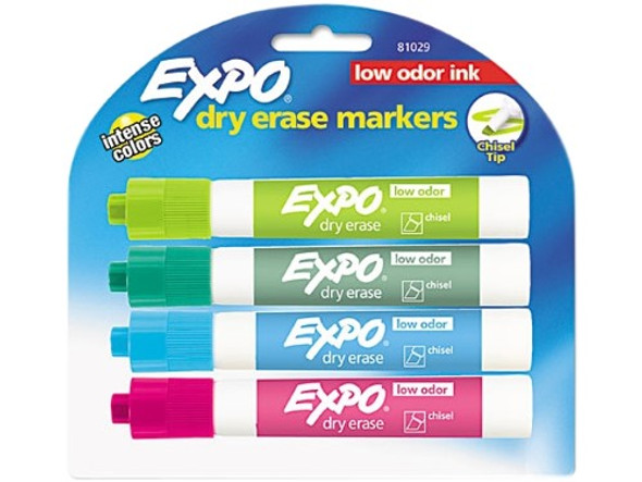 EXPO MARKER INTENSIVE COLORS PQT.4