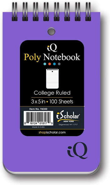 POLY MEMO BOOK DBL WIRE 3X5