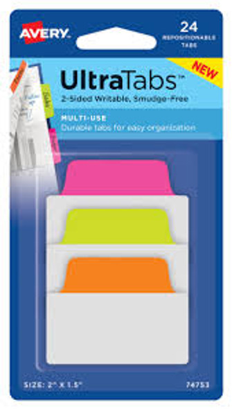 ULTRA TABS 24 REPOSITIONABLE 2-SIDE WRITABLE