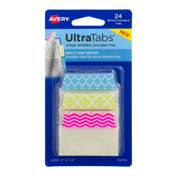 ULTRA TABS 24 MULTIUSE 2-SIDE ASSORTED DESIGNS