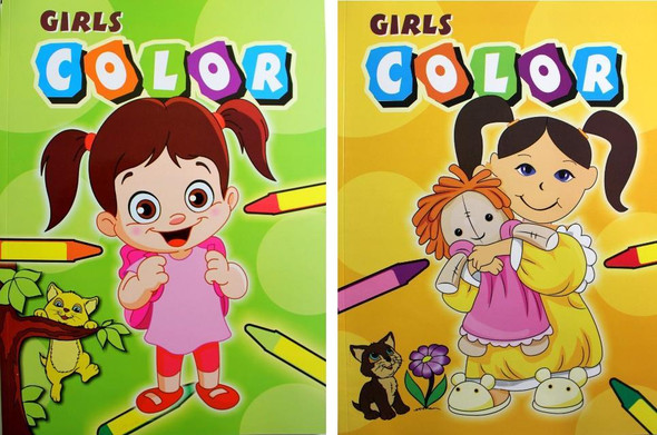 GIRL COLORING BOOK ASST