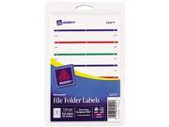 FILE FOLDER LABELS ASST 11/16" X 3-7/16" PQ.252