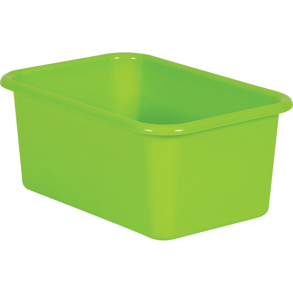 LIME SMALL PLASTIC STORAGE BIN