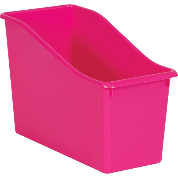 PINK PLASTIC BOOK BIN