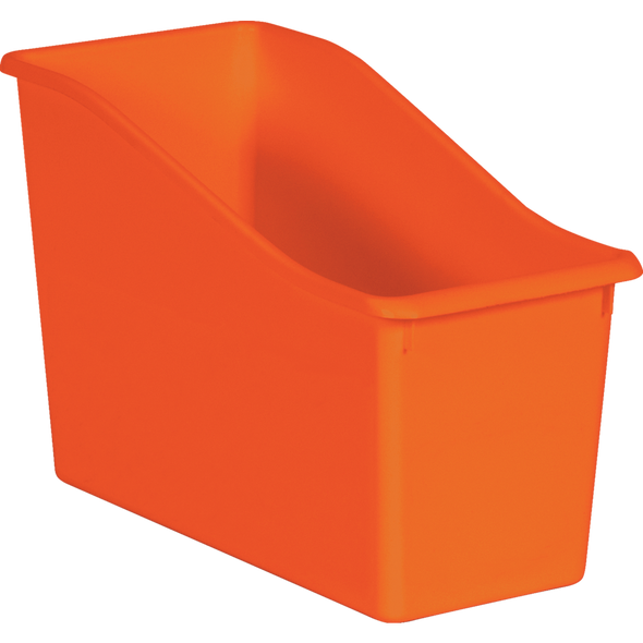 ORANGE PLASTIC BOOK BIN