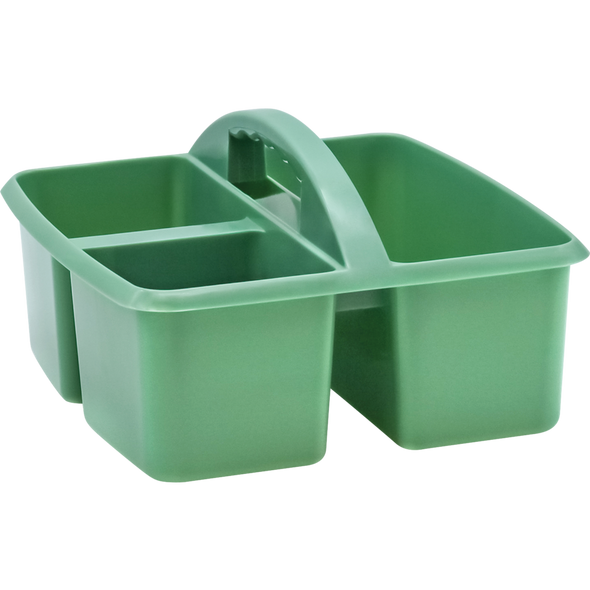 EUCALYPTUS GREEN PLASTIC STORAGE CADDY