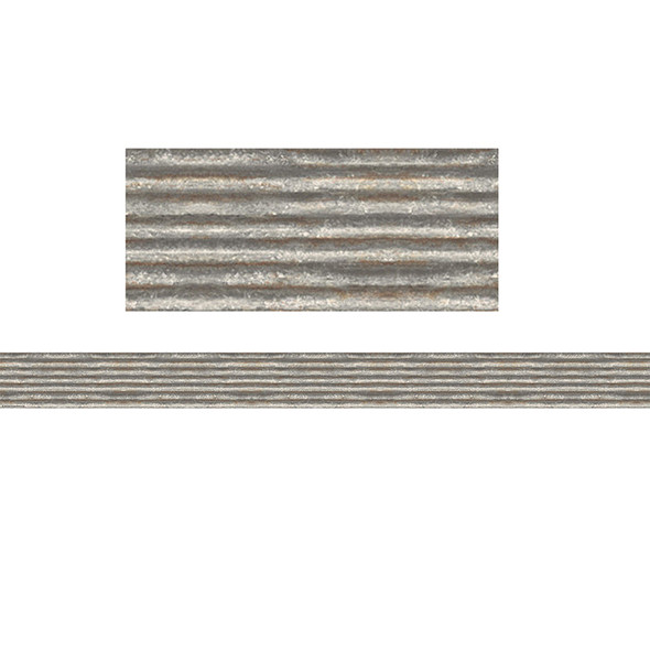 CORRUGATED METAL STRAIGHT BORDER