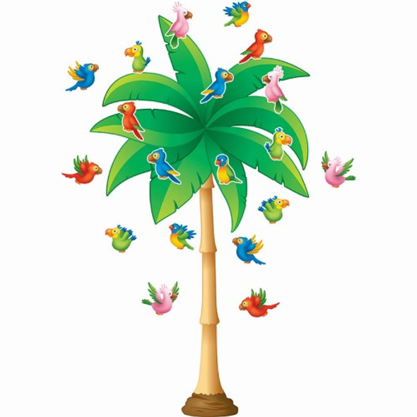 TROPICAL TREES BULLETIN BOARD DISPLAY SET