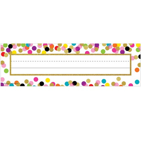 CONFETTI FLAT NAME PLATES