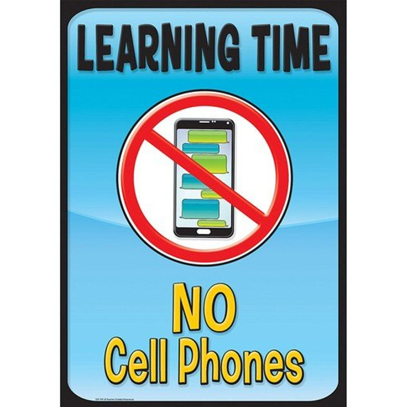 LEARNING TIME, NO CELL PHONES POSTER