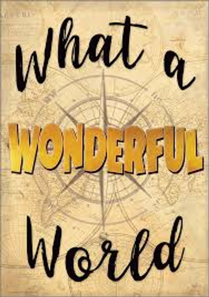 WHAT A WONDERFUL WORLD POSITIVE POSTER