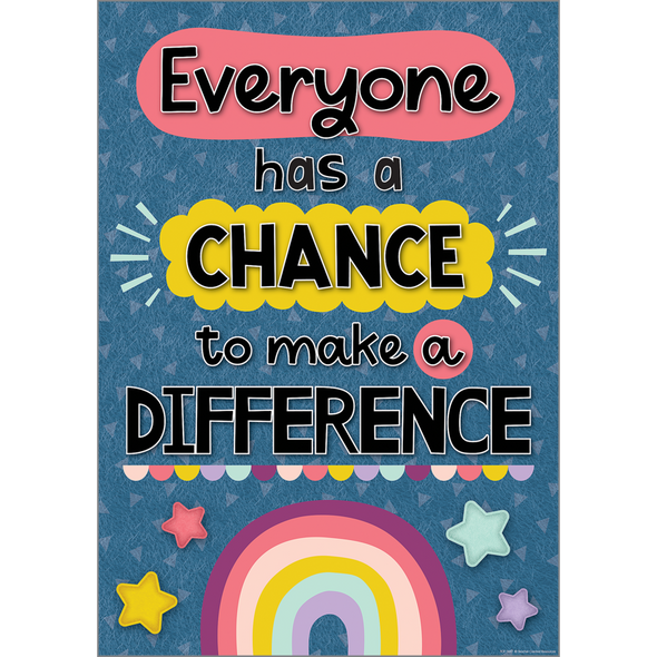 EVERYONE HAS A CHANCE TO MAKE A DIFFERENCE POSTER