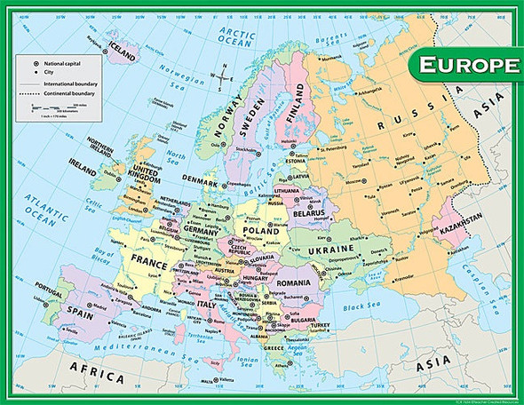 EUROPE MAP CHART