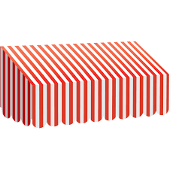RED & WHITE STRIPES AWNING