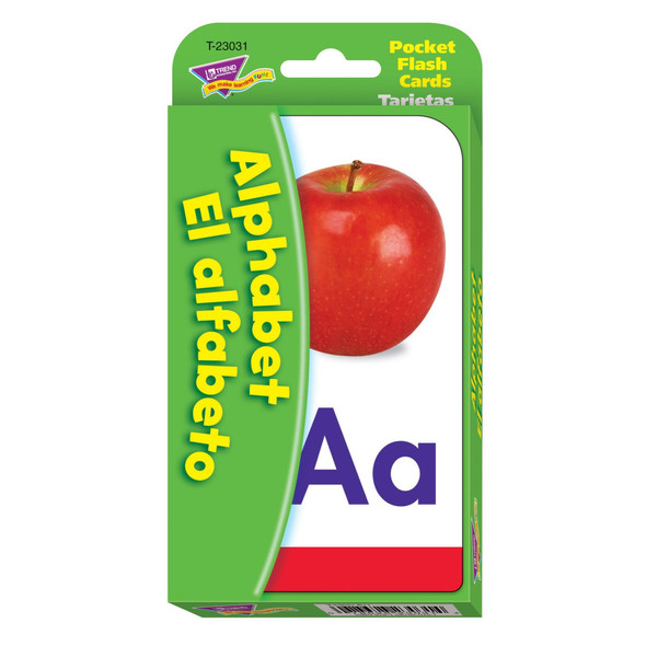 TRE ALPHABET POCKET FLASH CARDS BILINGUAL