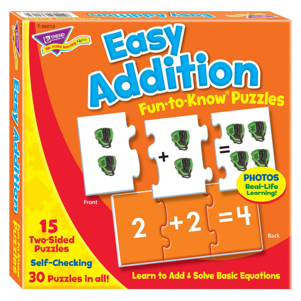 EASY ADDITION PUZZLES