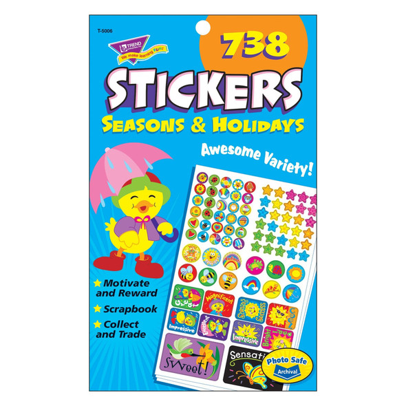 SEASONS & HOLIDAYS STICKER PAD