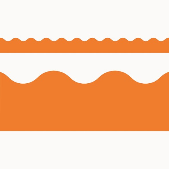 BORDER ORANGE SOLID SCALLOPED