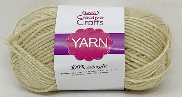 YARN ACRYLIC BEIGE 2OZ