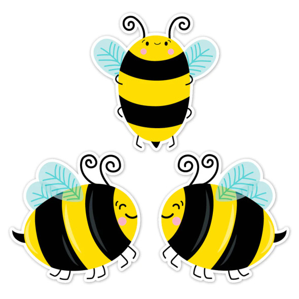 Bees 6" Designer Cut-Outs