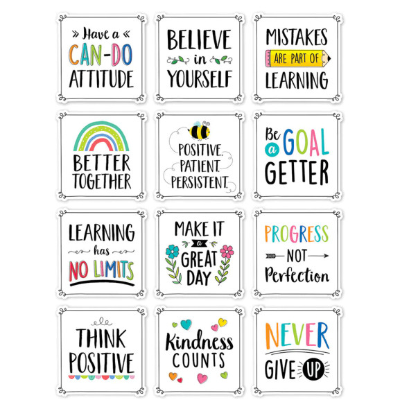 Positive Mindset 10" Designer Cut-Outs