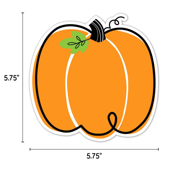 Doodle Pumpkin 6" Designer Cut-Outs