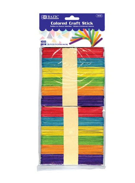 COLORED CRAFT STICK PQ.100