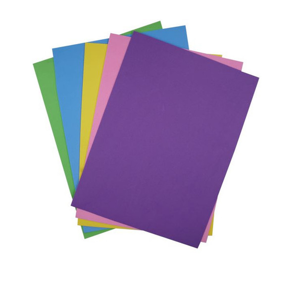 Pastel Foam Sheet Color Asst 5pcs 8.5''x11''