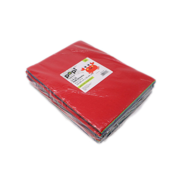 PRIMARY FELT MULTI PACK 9X12 24PC