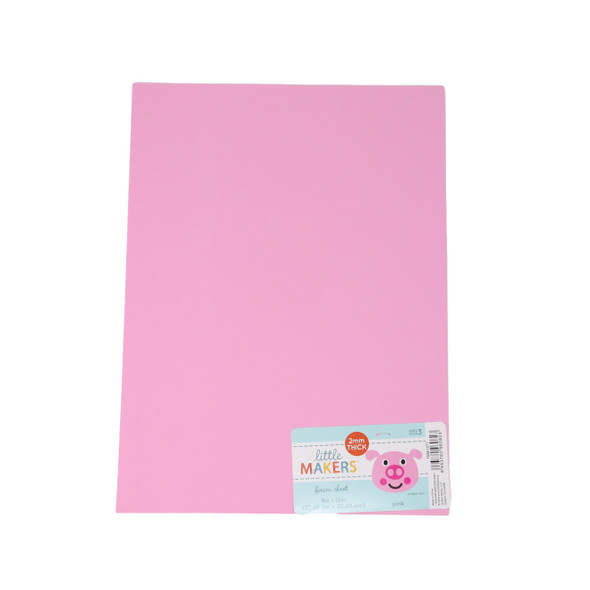 PINK FOAM SHEET 9X12 2MM