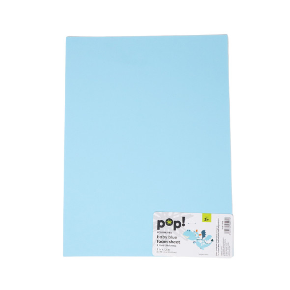 BABY BLUE FOAM SHEET 9X12 2MM