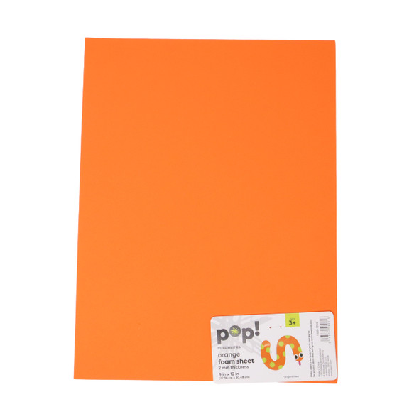 ORANGE FOAM SHEET 9X12 2MM