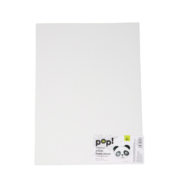 WHITE FOAM SHEET 9X12 2MM