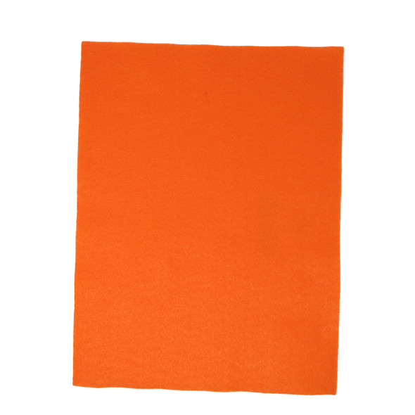 ORANGE FELT SHEET 9X12