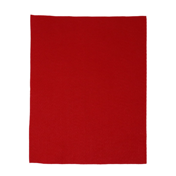 RED FELT SHEET 9X12