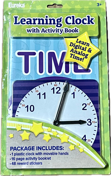 LEARNING CLOCK WITH ACTIVITY BOOK