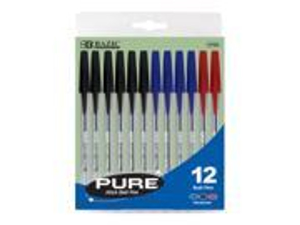 PURE BALLPOINT ASST COLOR MEDIUM PQ.12