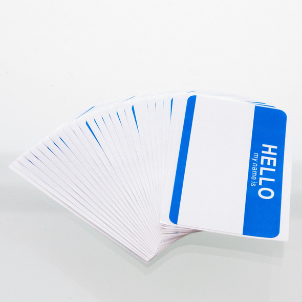 NAME BADGE LABEL HELLO MY NAME IS PQT. 24
