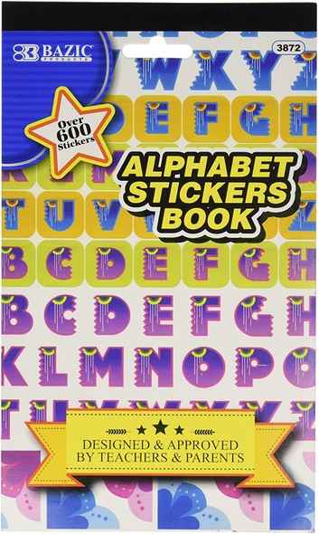 ALPHABET STICKER BOOK 600 PC