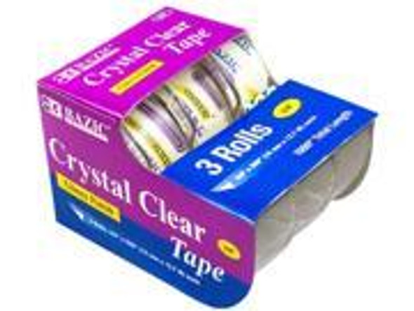 TAPE CRYSTAL CLEAR 3/4" X 500 PQ.3